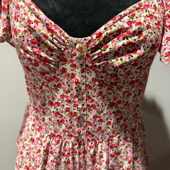 Lulus Awesome Blossoms Pink Floral Print Flutter Sleeve Jumpsuit - Picture 7 of 9